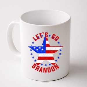 Lets Go Brandon LGB FBJ USA Star Flag Coffee Mug