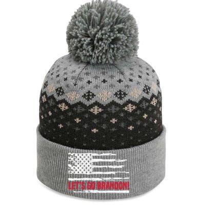 LetS Go Brandon Joe Biden Chant Impeach Biden Usa Flag Meaningful Gift The Baniff Cuffed Pom Beanie