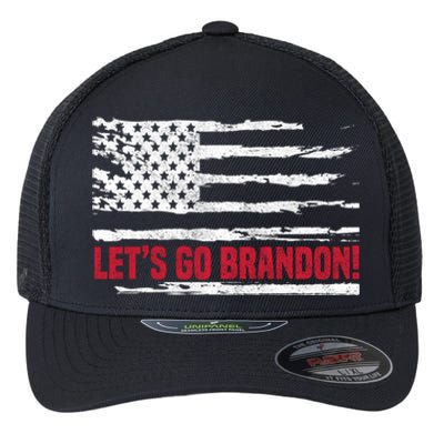 LetS Go Brandon Joe Biden Chant Impeach Biden Usa Flag Meaningful Gift Flexfit Unipanel Trucker Cap