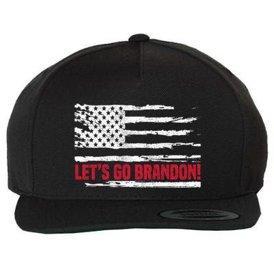 LetS Go Brandon Joe Biden Chant Impeach Biden Usa Flag Meaningful Gift Wool Snapback Cap