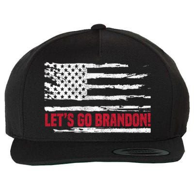 LetS Go Brandon Joe Biden Chant Impeach Biden Usa Flag Meaningful Gift Wool Snapback Cap