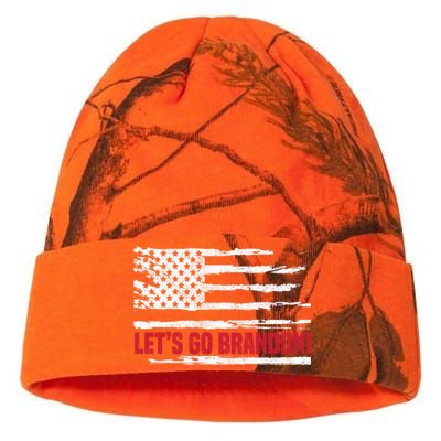 LetS Go Brandon Joe Biden Chant Impeach Biden Usa Flag Meaningful Gift Kati Licensed 12" Camo Beanie