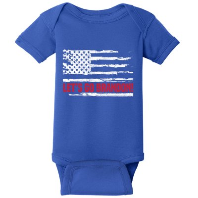 LetS Go Brandon Joe Biden Chant Impeach Biden Usa Flag Meaningful Gift Baby Bodysuit