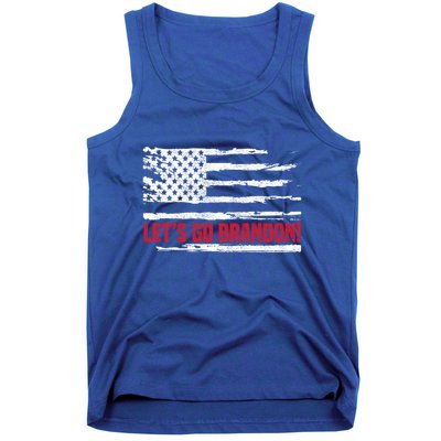 LetS Go Brandon Joe Biden Chant Impeach Biden Usa Flag Meaningful Gift Tank Top