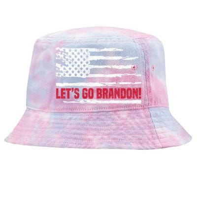 LetS Go Brandon Joe Biden Chant Impeach Biden Usa Flag Meaningful Gift Tie-Dyed Bucket Hat