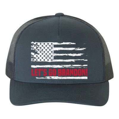 LetS Go Brandon Joe Biden Chant Impeach Biden Usa Flag Meaningful Gift Yupoong Adult 5-Panel Trucker Hat