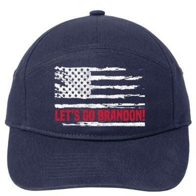 LetS Go Brandon Joe Biden Chant Impeach Biden Usa Flag Meaningful Gift 7-Panel Snapback Hat