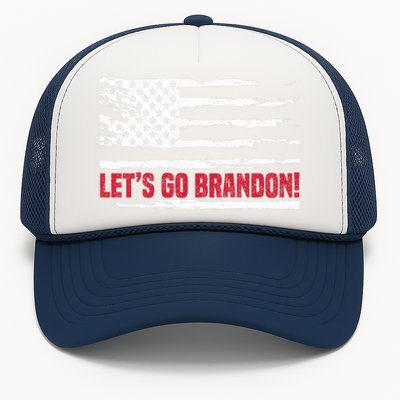 LetS Go Brandon Joe Biden Chant Impeach Biden Usa Flag Meaningful Gift Trucker Hat