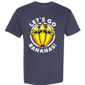 Lets Go Bananas Cute Yellow Banana Lover Fruit Funny Bananas Garment-Dyed Heavyweight T-Shirt