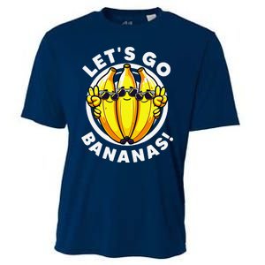 Lets Go Bananas Cute Yellow Banana Lover Fruit Funny Bananas Cooling Performance Crew T-Shirt