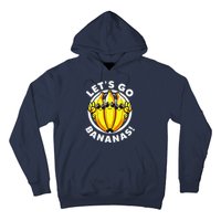 Lets Go Bananas Cute Yellow Banana Lover Fruit Funny Bananas Hoodie