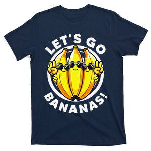 Lets Go Bananas Cute Yellow Banana Lover Fruit Funny Bananas T-Shirt