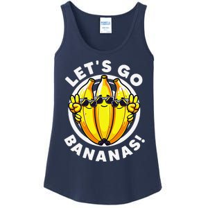 Lets Go Bananas Cute Yellow Banana Lover Fruit Funny Bananas Ladies Essential Tank