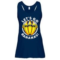 Lets Go Bananas Cute Yellow Banana Lover Fruit Funny Bananas Ladies Essential Flowy Tank