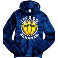 Lets Go Bananas Cute Yellow Banana Lover Fruit Funny Bananas Tie Dye Hoodie