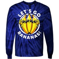 Lets Go Bananas Cute Yellow Banana Lover Fruit Funny Bananas Tie-Dye Long Sleeve Shirt