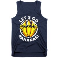 Lets Go Bananas Cute Yellow Banana Lover Fruit Funny Bananas Tank Top