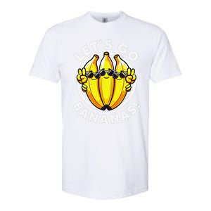 Lets Go Bananas Cute Yellow Banana Lover Fruit Funny Bananas Softstyle CVC T-Shirt