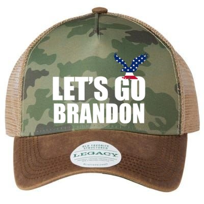 Let's Go Brandon American Bald Eagle Legacy Tie Dye Trucker Hat