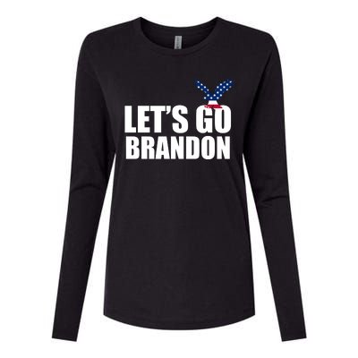 Let's Go Brandon American Bald Eagle Womens Cotton Relaxed Long Sleeve T-Shirt