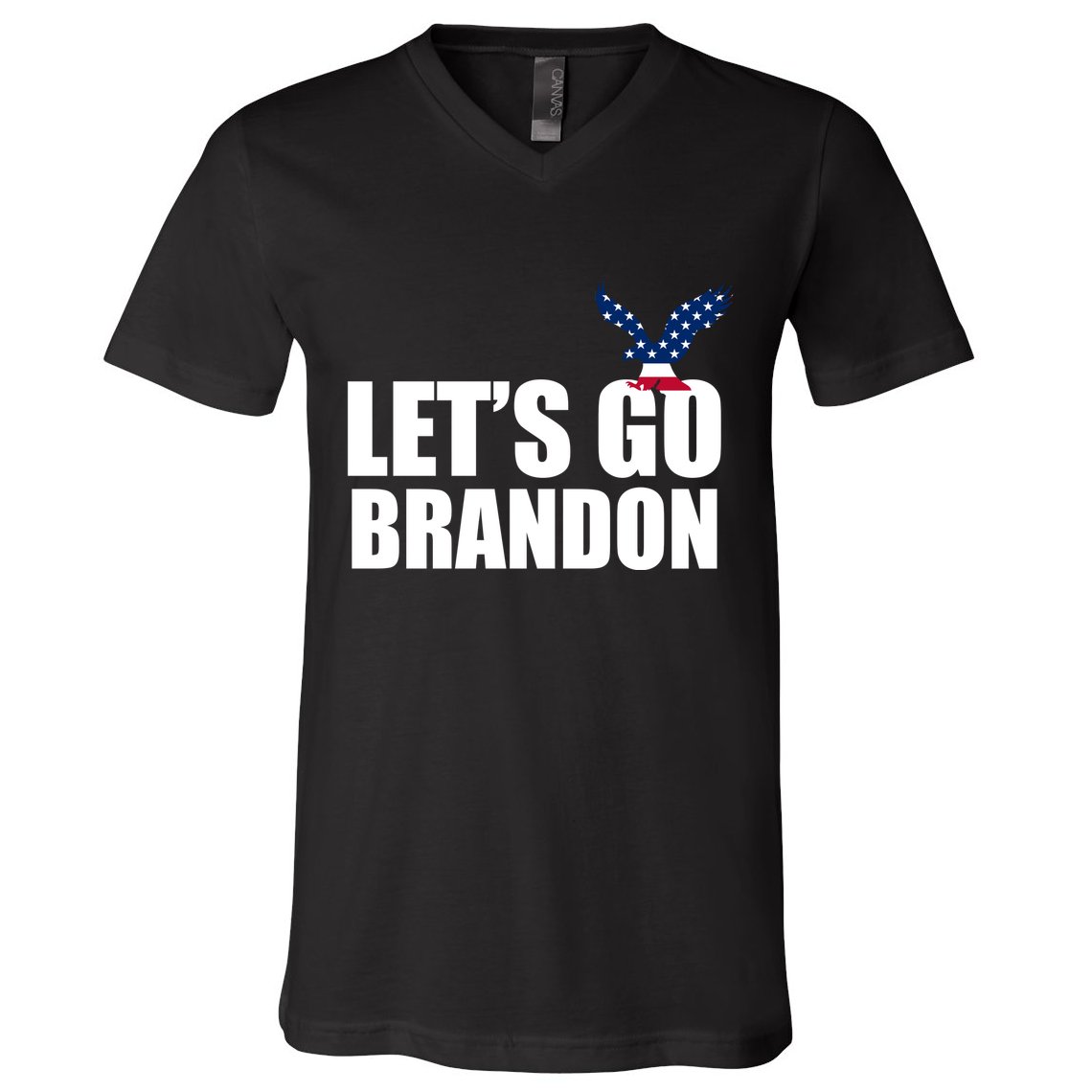 Let's Go Brandon American Bald Eagle V-Neck T-Shirt