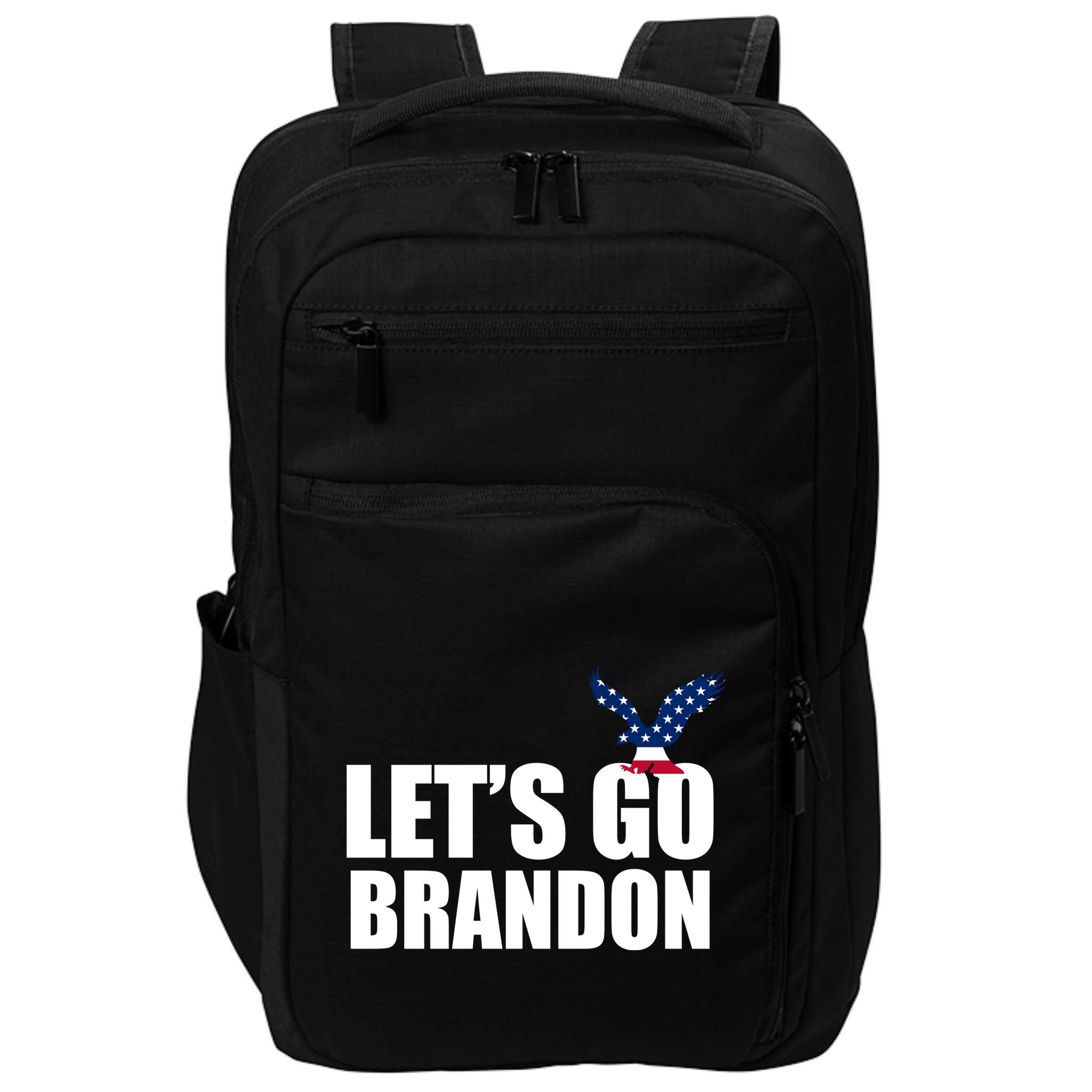 Let's Go Brandon American Bald Eagle Impact Tech Backpack