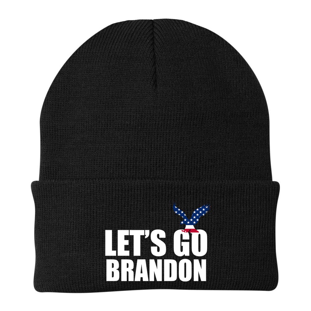 Let's Go Brandon American Bald Eagle Beanie
