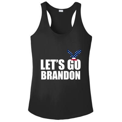 Let's Go Brandon American Bald Eagle Ladies PosiCharge Competitor Racerback Tank