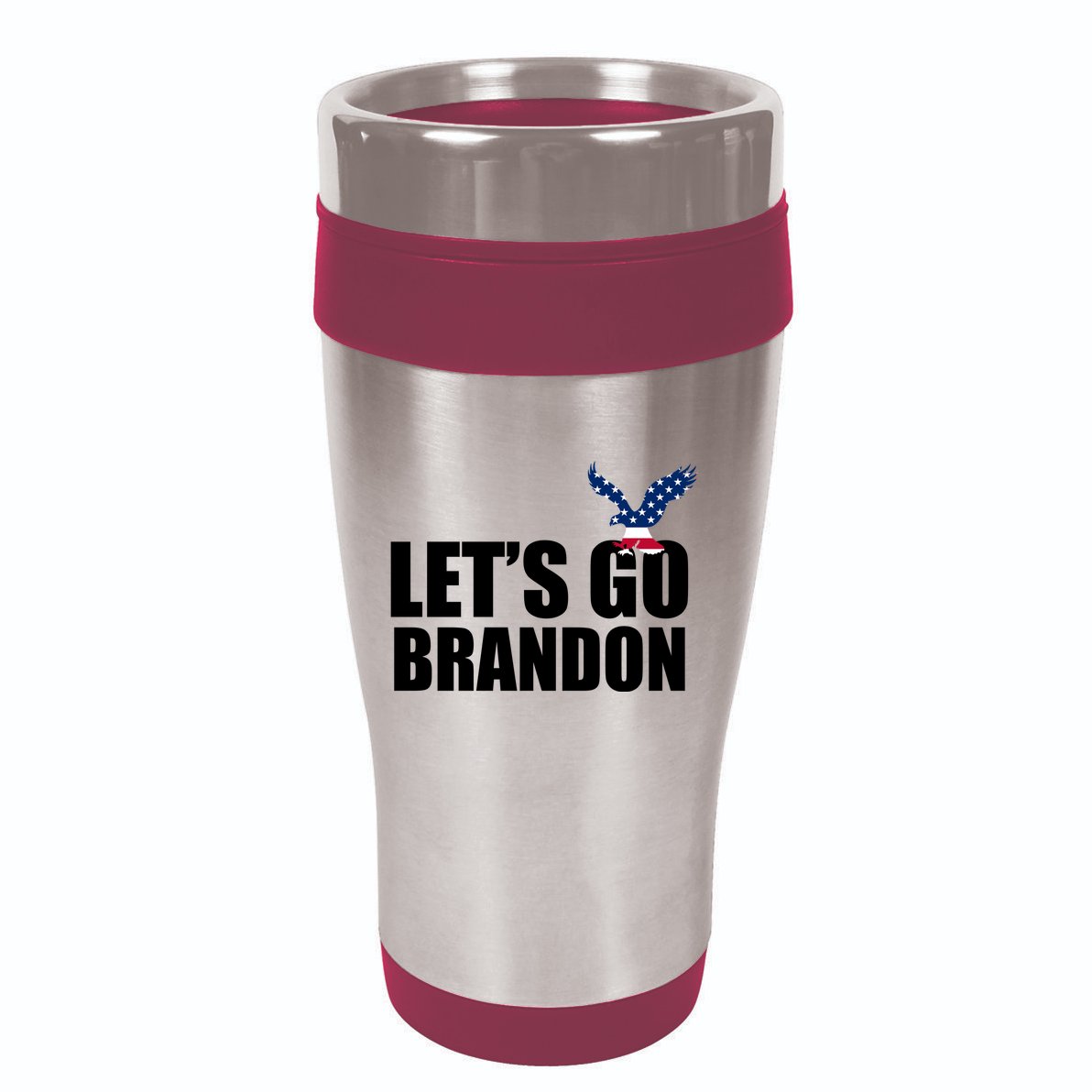Let's Go Brandon American Bald Eagle 16oz Travel Tumbler