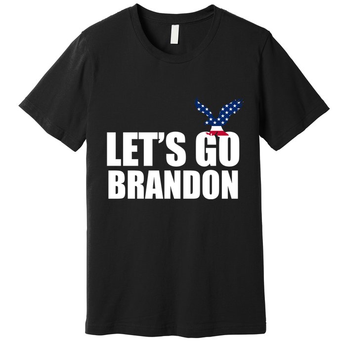 Let's Go Brandon American Bald Eagle Premium T-Shirt