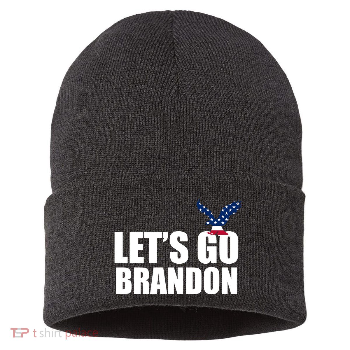 Let's Go Brandon American Bald Eagle Sustainable Knit Beanie