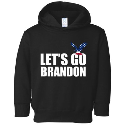 Let's Go Brandon American Bald Eagle Toddler Hoodie