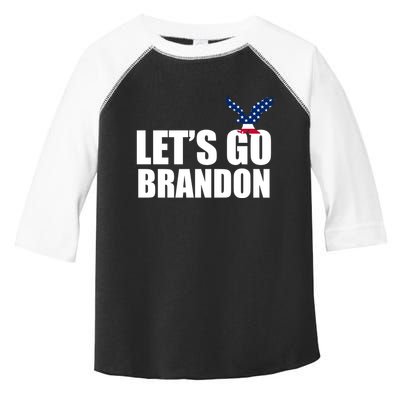 Let's Go Brandon American Bald Eagle Toddler Fine Jersey T-Shirt