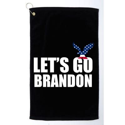 Let's Go Brandon American Bald Eagle Golf Towel