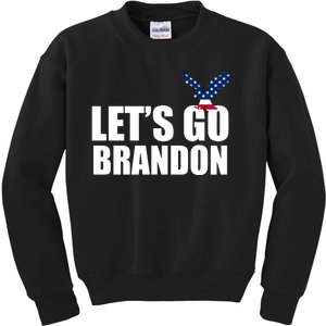 Let's Go Brandon American Bald Eagle Kids Sweatshirt