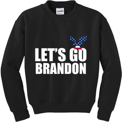 Let's Go Brandon American Bald Eagle Kids Sweatshirt