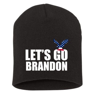 Let's Go Brandon American Bald Eagle Short Acrylic Beanie