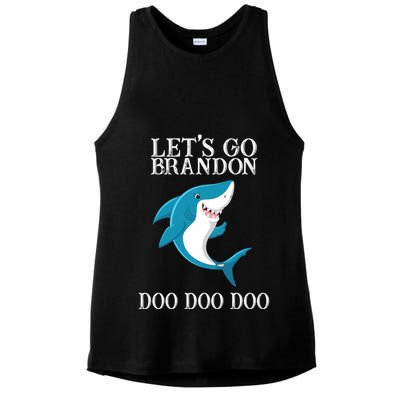 Let's Go Brandon Doo Doo Doo Ladies PosiCharge Tri-Blend Wicking Tank