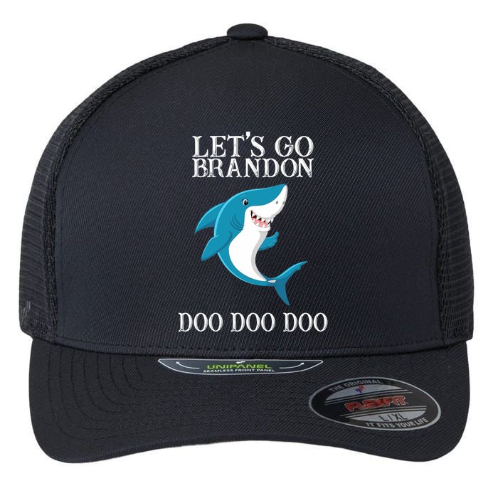 Let's Go Brandon Doo Doo Doo Flexfit Unipanel Trucker Cap