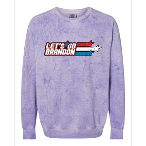 Let's Go Brandon LGB Star Logo Colorblast Crewneck Sweatshirt