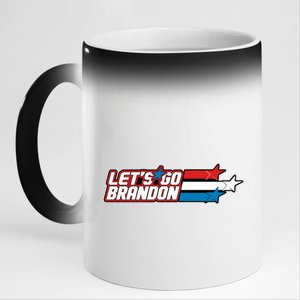 Let's Go Brandon LGB Star Logo 11oz Black Color Changing Mug