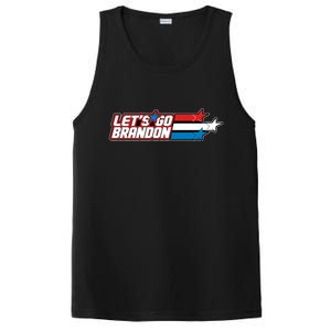 Let's Go Brandon LGB Star Logo PosiCharge Competitor Tank