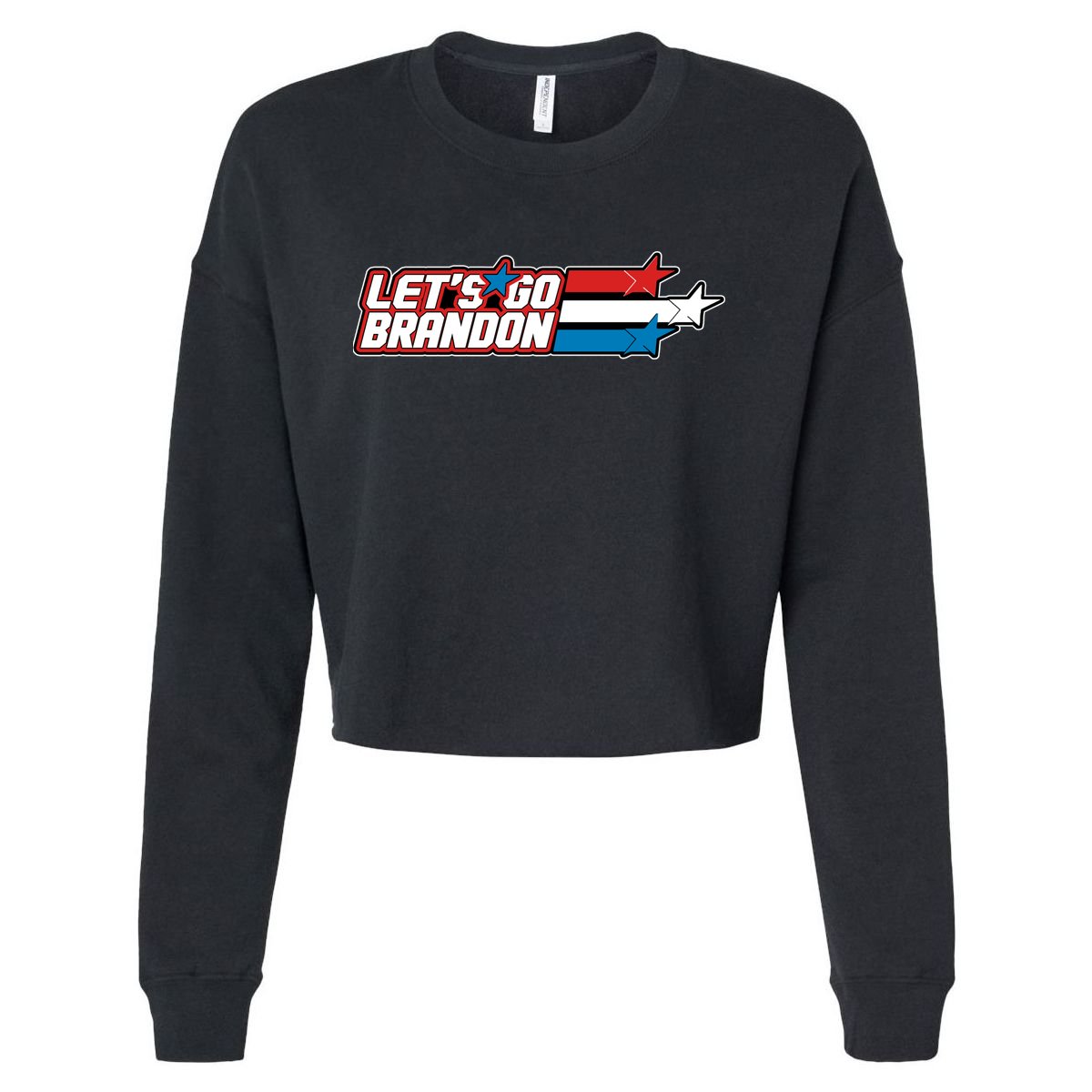 Let's Go Brandon LGB Star Logo Cropped Pullover Crew