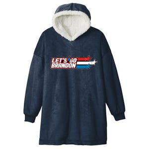 Let's Go Brandon LGB Star Logo Hooded Wearable Blanket