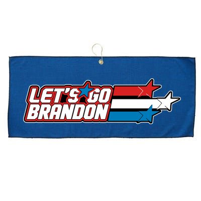 Let's Go Brandon LGB Star Logo Large Microfiber Waffle Golf Towel