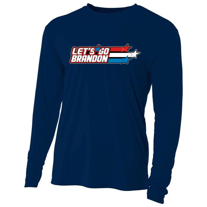 Let's Go Brandon LGB Star Logo Cooling Performance Long Sleeve Crew