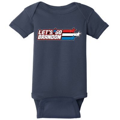 Let's Go Brandon LGB Star Logo Baby Bodysuit