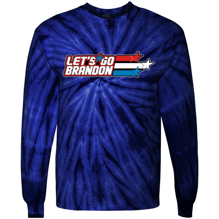 Let's Go Brandon LGB Star Logo Tie-Dye Long Sleeve Shirt