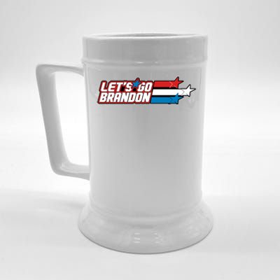 Let's Go Brandon LGB Star Logo Beer Stein