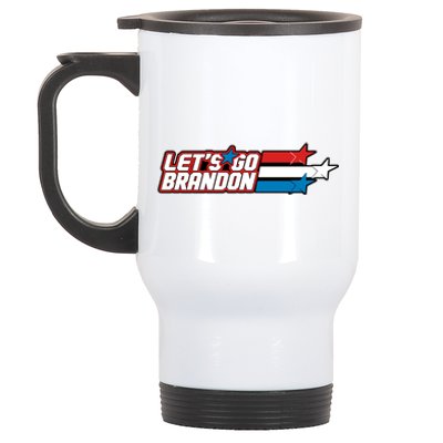 Let's Go Brandon LGB Star Logo Stainless Steel Travel Mug